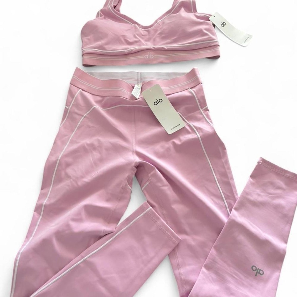 Alo Yoga Pink Matching Activewear Set – Size XL (NWT) - Picture 7 of 8
